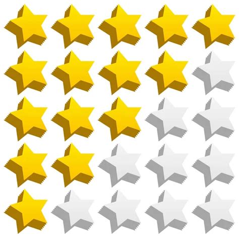 Star Rating Symbols With Star Stock Vector By Vectorguy