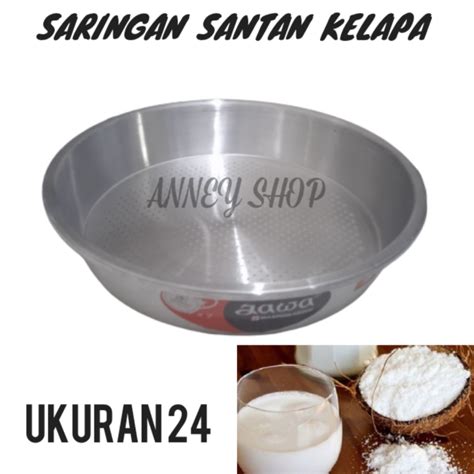 Saringan Santan Bahan Aluminium Ukuran 24 Cm Lazada Indonesia