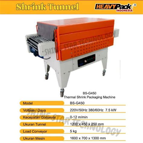 Jual Shrink Tunnel Machine Phase Heavypack Bs G Rod Stick