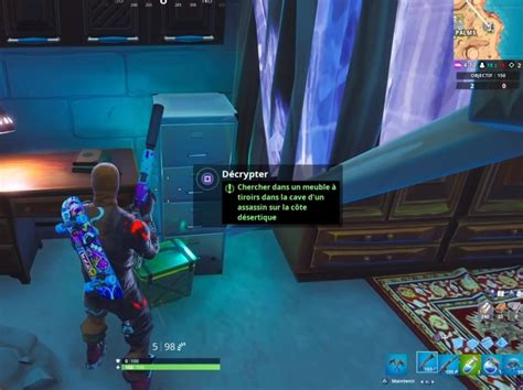 Solution D Fi Fortnite D Cryptage Chercher Dans Un Meuble