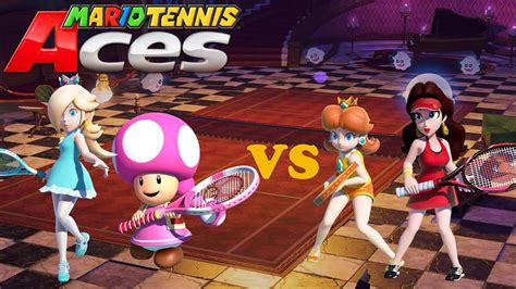 Mario Tennis Aces Rosalina And Toadette Vs Pauline And Daisy Mirage