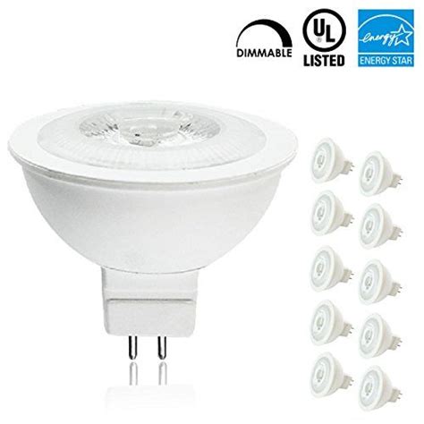 Luxrite Lr21304 10pack 7w Mr16 Led Bulb 12v 50w Halogen Replacement