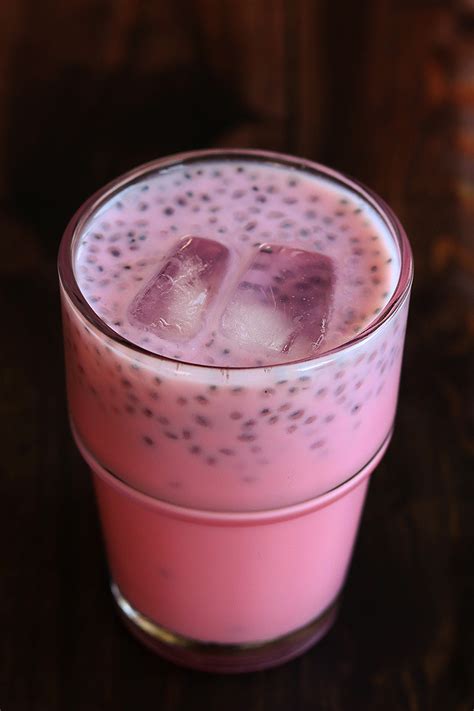 Rose Milk Recipe With Homemade Rose Syrup Sharmis Passions