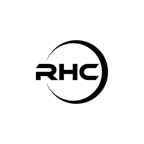 RHC letter logo design in illustration. Vector logo, calligraphy ...