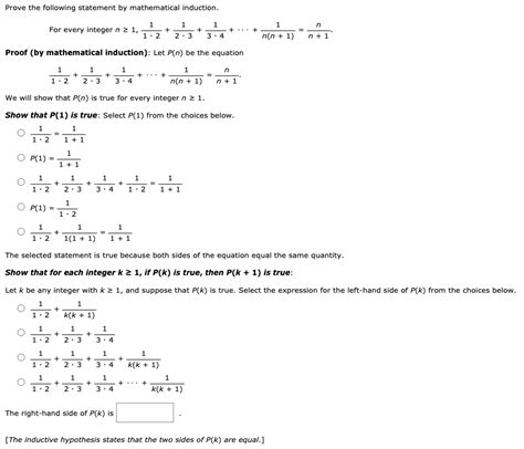 Solved Prove The Following Statement By Mathematical