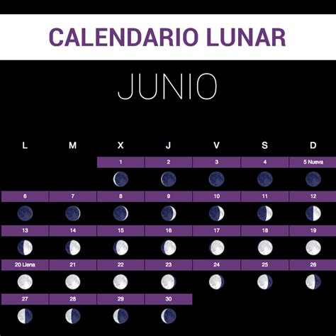 Calendario Lunar Junio Imagesee