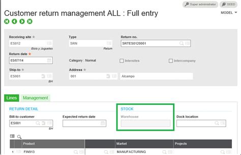 How To Enable Warehouse Selection In Customer Return Management Screen