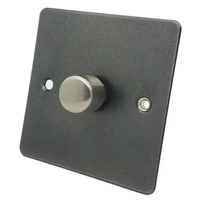 Slim Dark Pewter Led Dimmer Supersockets Co Uk