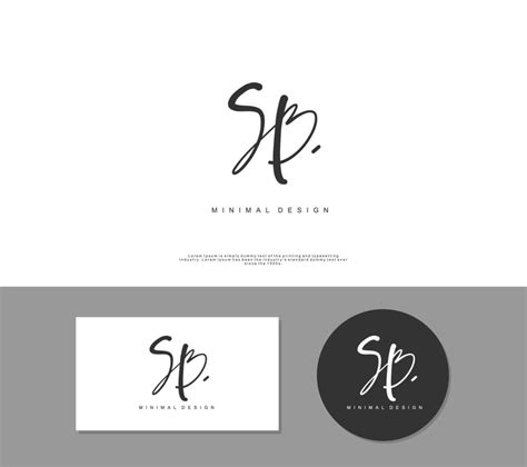 Sb Initial Handwriting Or Handwritten Logo For Identity Logo With