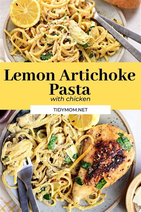 One Pot Lemon Artichoke Pasta {video} Tidymom®