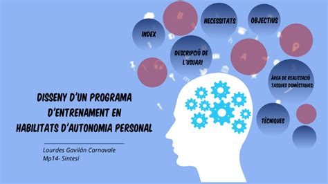 Disseny D Un Programa D Entrenament En Habilitats D Autonomia Personal