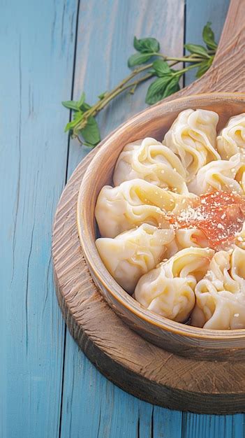 Premium Photo Raw Homemade Dumplings Pelmeni Presented On Textured