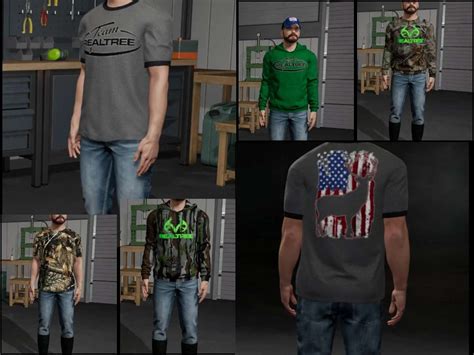 Camo Themed Clothing Pack V Fs Mod Farming Simulator Mod