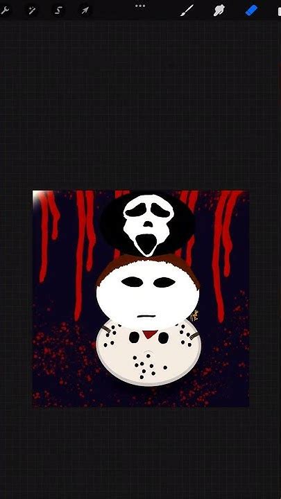 I Drew Famous Movie Slashers As Cute Blob Art 🎨 Youtube