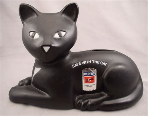 Eveready Battery Cat Bank From 1981 And The Nine Lives Campaign