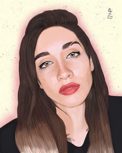 Maria Becerra Portrait Drawing Oz Galeano On Behance