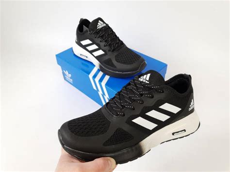 Купить Кроссовки мужские Adidas Cloudfoam Black White черно-белые ...
