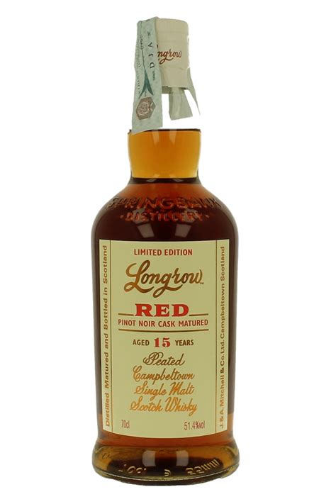 Longrow Red 15 Years Old 70cl 51 4 Pinot Noir Cask Matured Products