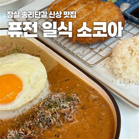 잠실 맛집 내돈내산 송리단길 신상 맛집 추천 소코아 일본식 카레 돈가츠 우동 등 네이버 블로그