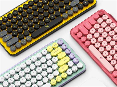 Logitech Pop Keys Wireless Mechanical Keyboard Includes Customizable