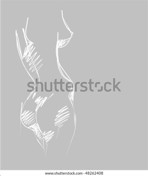 Vector Background Beautiful Nude Woman Stock Vector Royalty Free 48262408 Shutterstock
