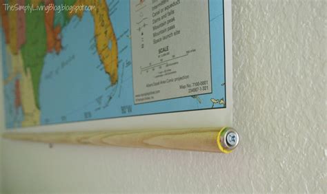 Simply Living Diy Pull Down Map