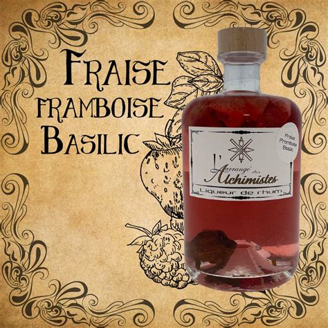 Arrangé Fraise Framboise Basilic L arrangé des Alchimistes