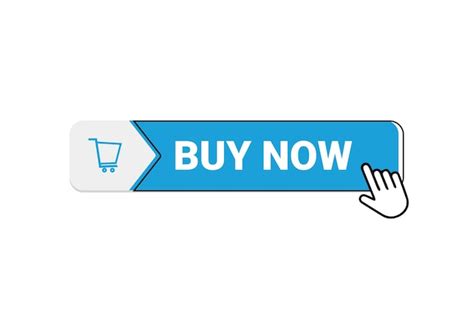 Premium Vector Buy Now Button With Hand Cursor