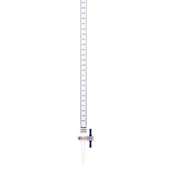 EISCO 25mL Acrylic Burette Class B 0 1mL Blue Graduations With