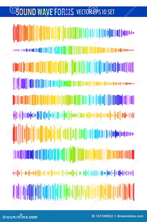 Colorful sound waves stock vector. Illustration of print - 157349052