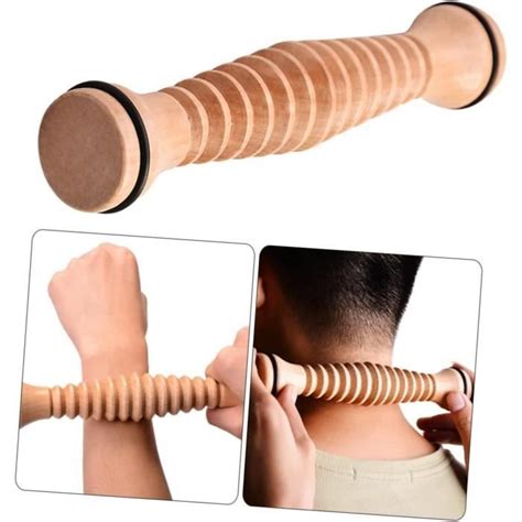 Rouleau De Massage En Bois Pour Pieds Pc Rouleau Exercice Rouleau