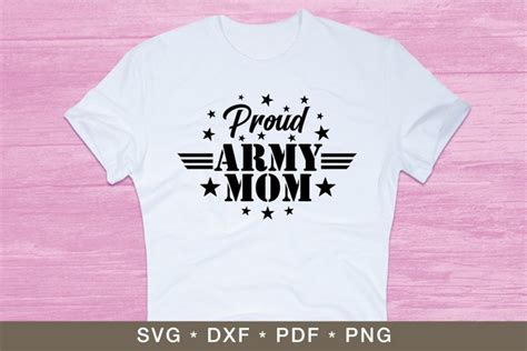 Proud Army Mom SVG Vector Clipart SVG PNG PDF DXF File