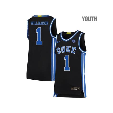 Nike Duke Blue Devils 1 Zion Williamson Limited Youth Jersey Black