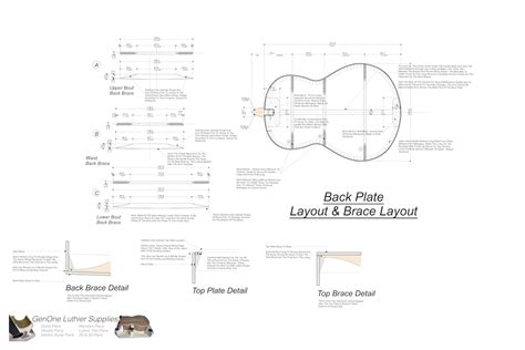 Soprano 12 Ukulele Plans - GenOne Luthier Services
