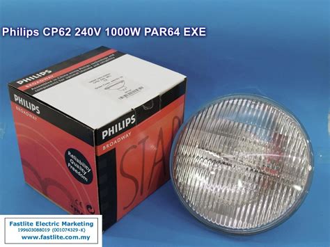 Philips CP62 PAR64 240v 1000w EXE Stage/Entertainment Lamp Blacklight ...