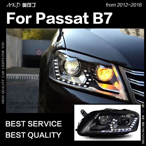 Akd Car Styling For Vw Passat B7 Headlight 2012 2016 Passat Europe Led Drl Hid Head Lamp Angel