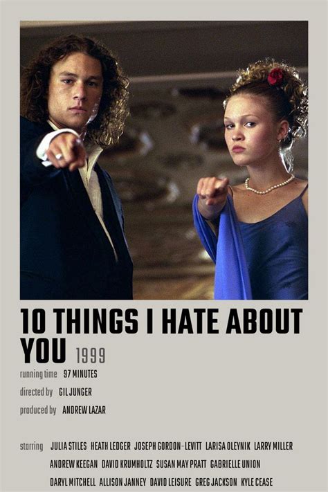 10 Things I Hate About You Film Da Guardare Poster Di Film 10 Cose