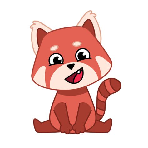 Red Panda Stickers Free Smileys Stickers