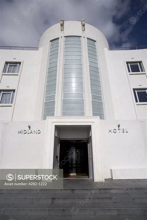 England Lancashire Morecambe Bay The Entrance Of The Midland Hotel