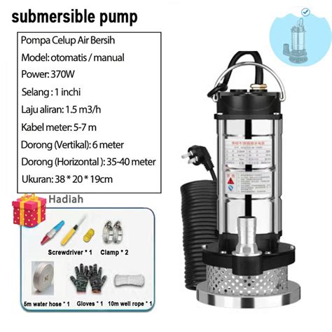 Jual Pompa Celup Air Kotor Otomatis Watt Stainless Steel Sewage Pump