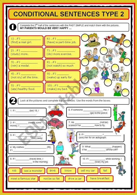 If Clauses Type 2 Esl Worksheet By Cagreis