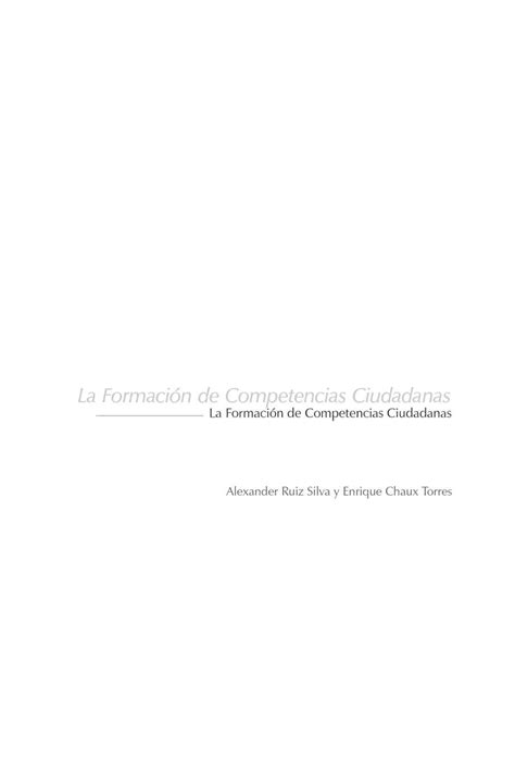 Calaméo La Formación de Competencias Ciudadanas