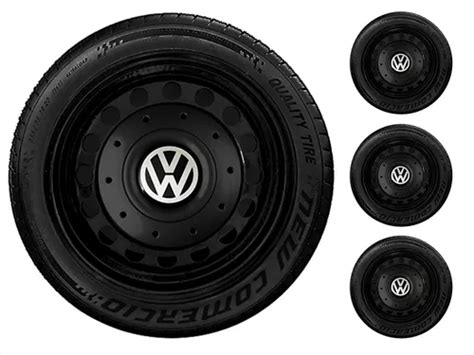 Jogo Calota Centro Roda Ferro Vw Amarok Aro 14 15 Gol G3 G4 Escorrega