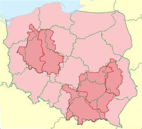 Historical Borders Of Greater Poland Left And Lesser Poland Bottom Right Compared With