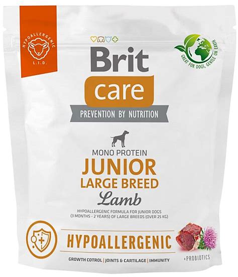 BRIT Care Hypoallergenic Junior Jagnięcina z ryżem 1 kg Karma dla psa