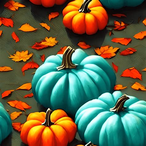 Teal Fall Chibi Kawaii Graphic · Creative Fabrica