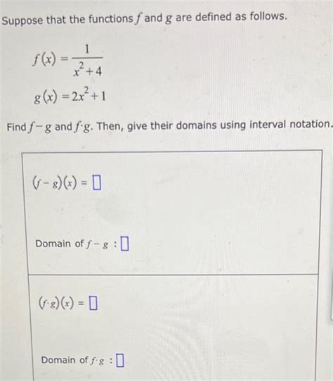 Solved Suppose H X 9−6x 5 Find Two Functions F And G Such