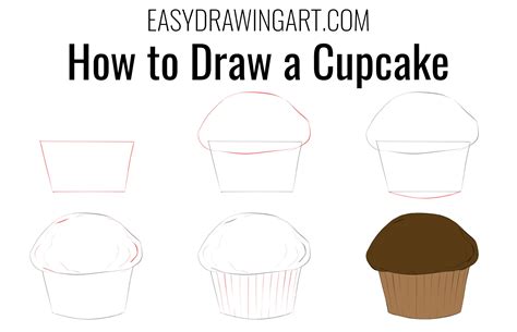 how to draw a cupcake 3