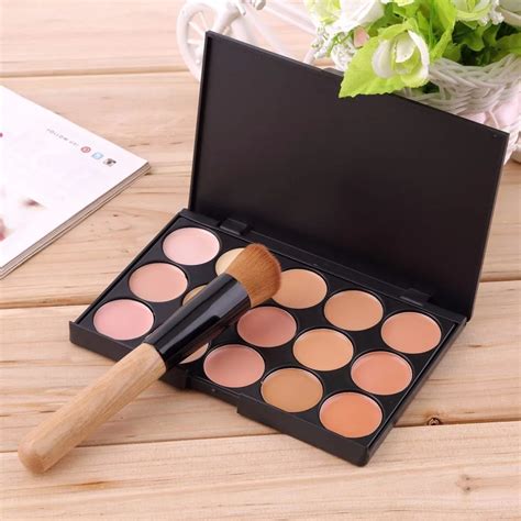 Fashion Full Professional Makeup Set Kit 15 Colors Face Makeup Concealer Palette + Wood Handle ...