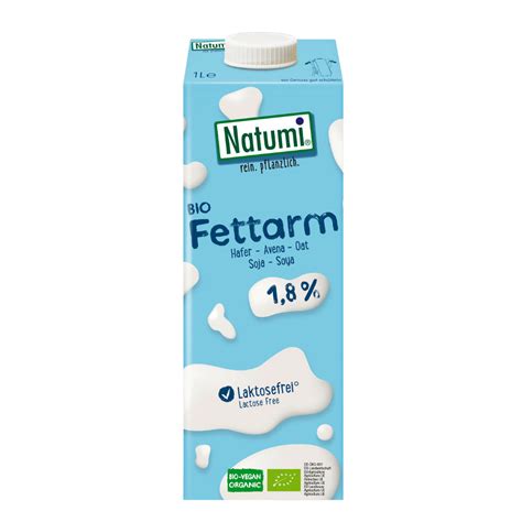 Entdecke Den Natumi Bio Fettarm 1 8 Hafer Soya Drink Deine